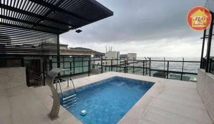 Cobertura com 3 quartos à venda, 257 m² por R$ 4.500.000 - Canto do Forte - Praia Grande/SP
