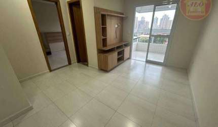 Apartamento com 1 quarto à venda, 53 m² por R$ 329.000 - Aviação - Praia Grande/SP