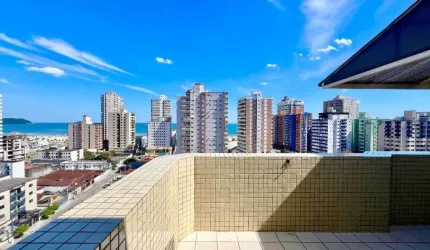 Cobertura com 3 quartos à venda, 108 m² por R$ 650.000 - Aviação - Praia Grande/SP