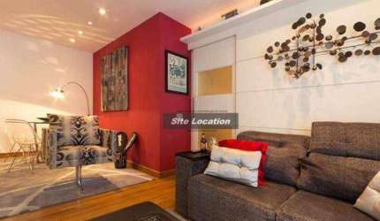98777-98778 Apartamento com 2 dormitórios à venda, 56 m² por R$ 950.000 - Itaim Bibi - São Paulo/SP