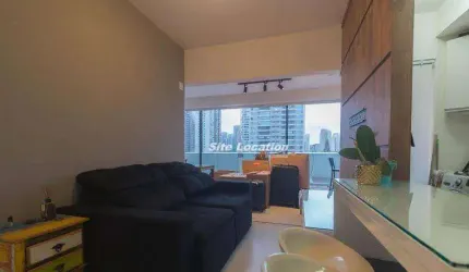 106717 Apartamento com 1 dormitório à venda, 48 m² por R$ 860.000 - Brooklin - São Paulo/SP