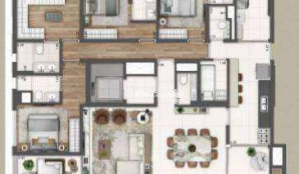 115614 Apartamento com 4 dormitórios à venda, 211 m² por R$ 4.760.174 - Campo Belo - São Paulo/SP
