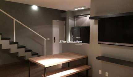106937 Apartamento Duplex com 1 dormitório à venda, 89 m² por R$ 1.780.000 - Brooklin - São Paulo/SP