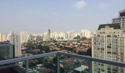115704 Apartamento com 1 dormitório para alugar, 80 m² por R$ 7.779/mês - Brooklin - São Paulo/SP