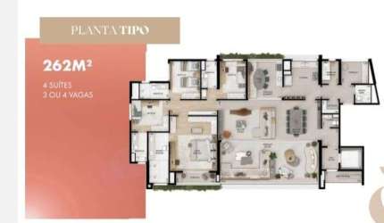 115303 Apartamento 262m - Lançamento rooklin