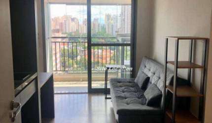 117774 Excelente Localização! Apartamento Mobiliado com Varanda envidraçada em condomínio com Lazer. A poucos metros do Shoipping Ibirapuera. Próximo
