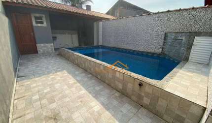 Casa com 2 dormitórios à venda, 69 m² por R$ 320.000 - Mongaguá/SP