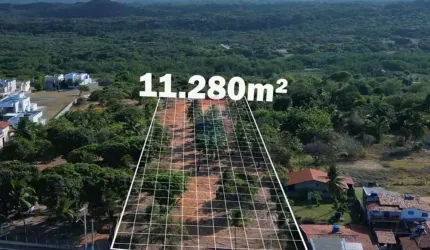 Terreno de 11.280 m² na praia de Pirangi do Norte