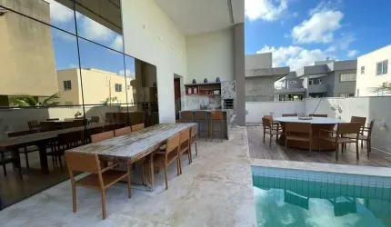 ALUGUEL - CASA 5 SUÍTES NO CONDOMÍNIO FECHADO FLORA BOULEVARD EM PONTA NEGRA, NATAL/RN