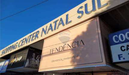 Loja em Lagoa Nova no Shopping Natal Sul na Prudente de Morais 57m² com mezanino e 1 vaga