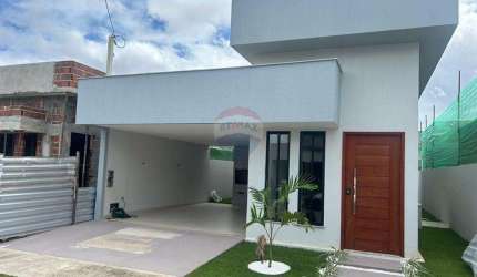 Casa à venda com 3 quartos e 124 m2 Condomínio Ecoville 2 R$ 480 mil - Cajupiranga, Parnamirim/RN