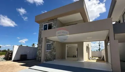 Venda de casa duplex com 4 Suítes em MONTREAL Condomínio Clube – Vida Nova, Parnamirim/RN - FINANCIAMENTO FACILITADO