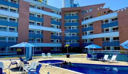 Flat Moderno e Mobiliado com Vista para o Mar