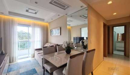 Apartamento novo com 2 dormitórios à venda, 52 m² por R$ 394.000 - Jardim Satélite - São José dos Campos/SP