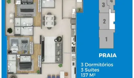 Apartamentos Frente Mar com Entradas À Partir de 32.000,00 - Praia Grande