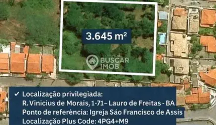 Terreno à venda no Buraquinho, Lauro de Freitas  por R$ 4.200.000