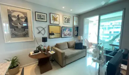 Apartamento quarto e sala mobiliado