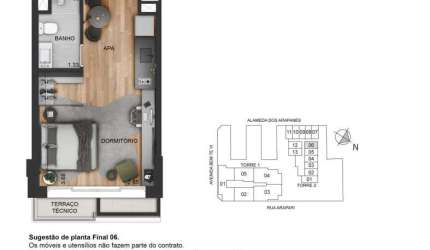 Studio de 30m² para venda Moema - São Paulo - SP