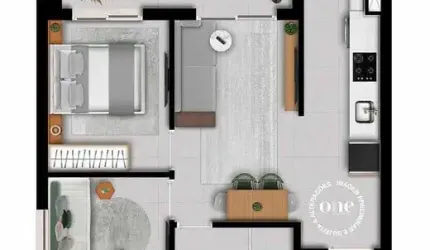 Apartamento á venda 2 quartos, Paraíso Sp