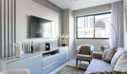 Oportunidade | BOA VIAGEM: 46m², 02qts, 01vaga, mobiliado/Porteira Fechada.