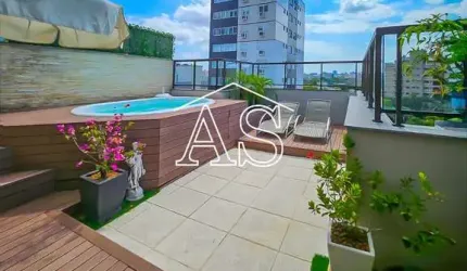 Cobertura com 3 quartos à venda na Rua Vicente da Fontoura, 2095, Petrópolis, Porto Alegre, 208 m2 por R$ 1.950.000