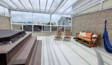 Cobertura 128m² 2 Quartos 2 Suítes no Valparaíso - Santo André