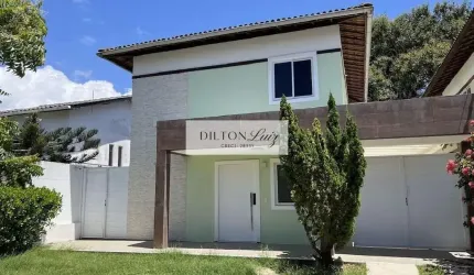 Casa de luxo em condomínio à venda em Boa União (Abrantes), Camaçari-BA: 4 quartos, 4 suítes, 2 banheiros, 4 vagas, 230m².