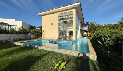 Casa em Condomínio para Venda em Camaçari, Busca Vida, 4 dormitórios, 4 suítes, 7 banheiros, 4 vagas