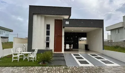 Casa nova com 03 suítes à venda no cond. Horizontes em Macaíba/RN