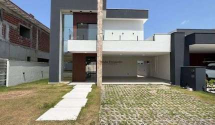 Linda casa duplex à venda com 04 suítes no Cond. Jd. Amsterdã em Parnamirim/RN