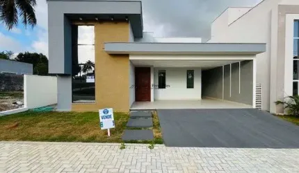 Excelente casa plana com 3 suítes, 150m² à venda no Cajupiranga, Parnamirim/RN