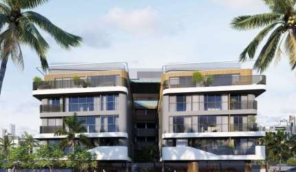 Flat pé na areia no bairro de Intermares