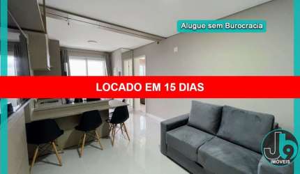 Apartamento para Alugar no Centro Cívico completamente mobiliado com 1 quarto suíte e 1 vaga de garagem com 40m² por R$ 3.000,00/mês