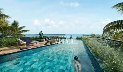 Flat  Pe na areia com sauna e academia no Jardim Oceania