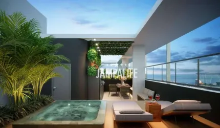 Flat com 1 dormitório à venda, 23 m² por R$ 475.000,00 - Tambaú - João Pessoa/PB