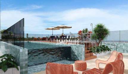 Flat com 1 dormitório à venda, 29 m² por R$ 428.000,00 - Tambaú - João Pessoa/PB