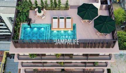 Flat com 1 dormitório à venda, 26 m² por R$ 422.000,00 - Tambaú - João Pessoa/PB