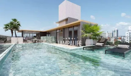 Apartamento com 2 dormitórios à venda, 56 m² por R$ 413.000,00 - Bancários - João Pessoa/PB
