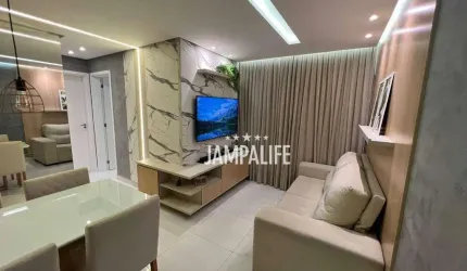 Apartamento com 2 dormitórios à venda, 57 m² por R$ 390.000,00 - Jardim Cidade Universitária - João Pessoa/PB