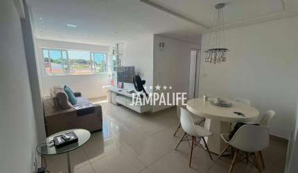 Apartamento com 3 dormitórios à venda, 80 m² por R$ 640.000,00 - Altiplano Cabo Branco - João Pessoa/PB