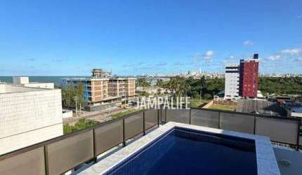Apartamento com 1 dormitório à venda, 38 m² por R$ 310.000 - Intermares - Cabedelo/PB