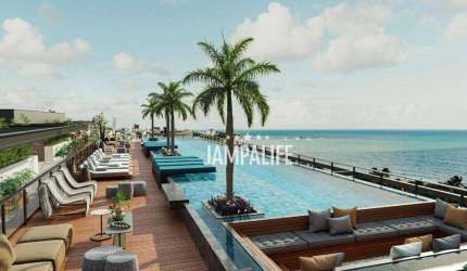 Flat com 1 dormitório à venda, 18 m² por R$ 410.000,00 - Cabo Branco - João Pessoa/PB