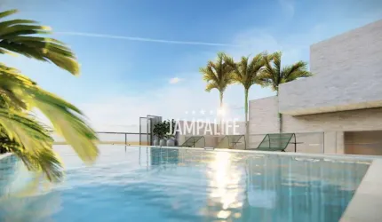 Apartamento Garden com 2 dormitórios à venda, 58 m² por R$ 347.000,00 - Praia do Poço - Cabedelo/PB