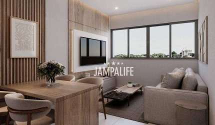 Apartamento Garden com 2 dormitórios à venda, 58 m² por R$ 366.000,00 - Altiplano Cabo Branco - João Pessoa/PB