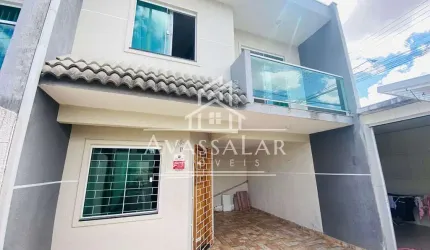 SOBRADO COM 3 DORMITORIOS, AREA COM CHURRASQUEIRA, DE ESQUINA DE FRENTE PARA A RUA SITIO CERCADO
