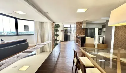 Cobertura com Piscina com 2 suítes com 2 vagas mobiliada no kobrasol- São josé