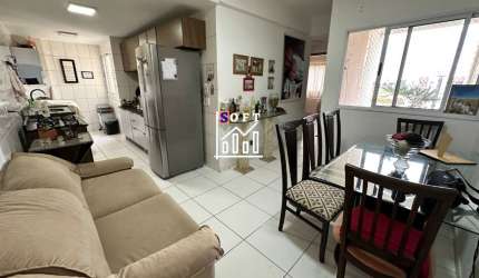 QR 404 Apartamento de 02 Quartos c/ armários + vaga de garagem.