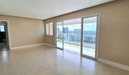 ALUGO APARTAMENTO COM 130M² NO GREENVILLE PATAMARES: 3 QUARTOS (SUÍTE), VARANDA GOURMET E LAZER COM