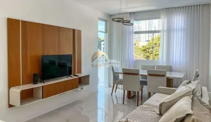 ALUGO APTO MOBILIADO NA GRAÇA: 84m², 3QTOS (1 SUÍTE), MÓVEIS PLANEJADOS, AR CONDICIONADO, VAGA. CON