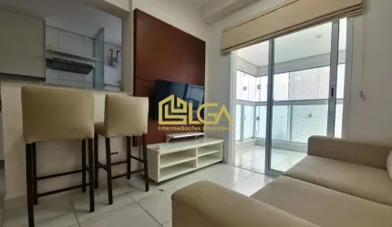 Apartamento para locação - Gonzaga - Santos l Mobiliado